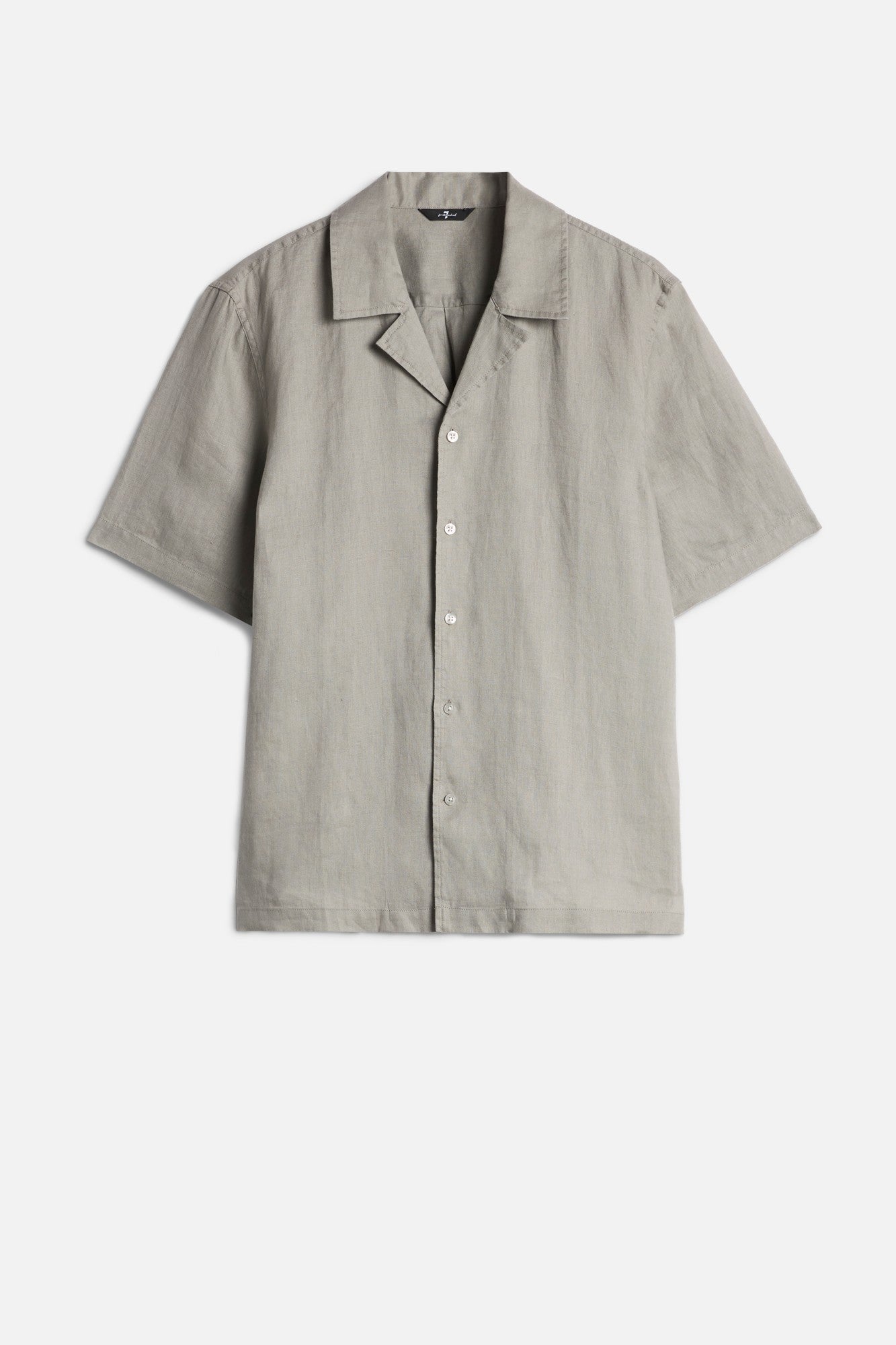 7-for-all-mankind-linen-camp-shirt-sage-herren-kurzarm image 1