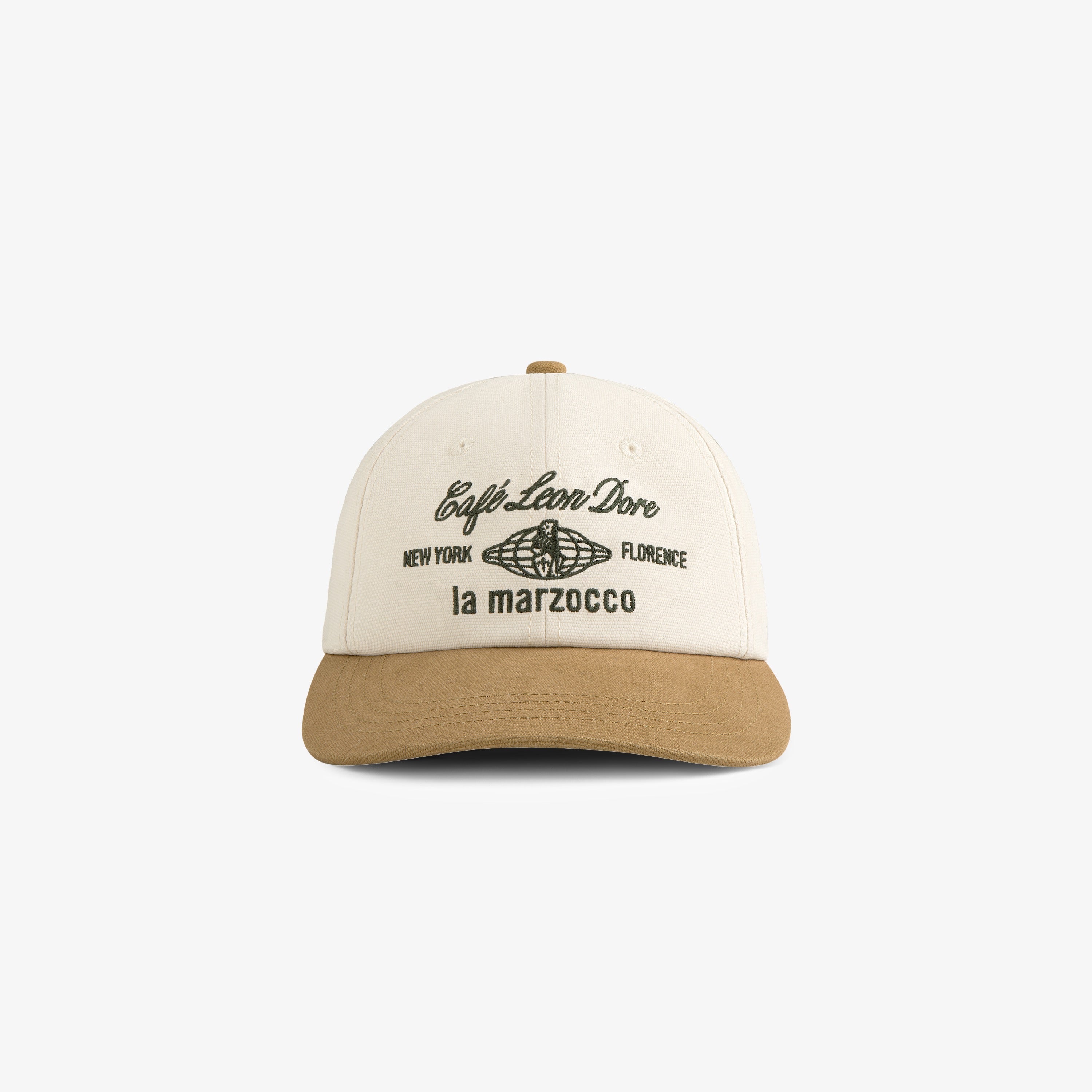 aim-leon-dore-caf-leon-dore-x-la-marzocco-cap-creme image 1