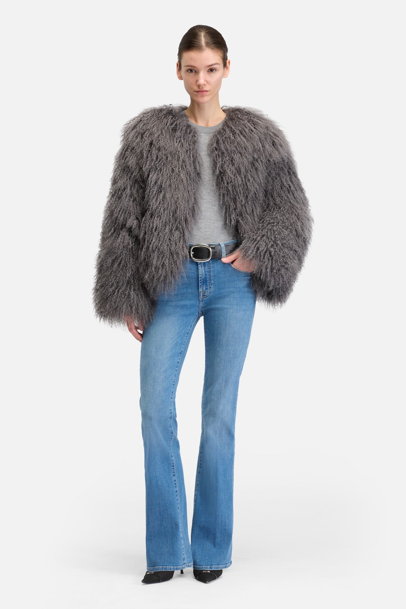 7-for-all-mankind-shearling-felljacke-grau-damen image 2