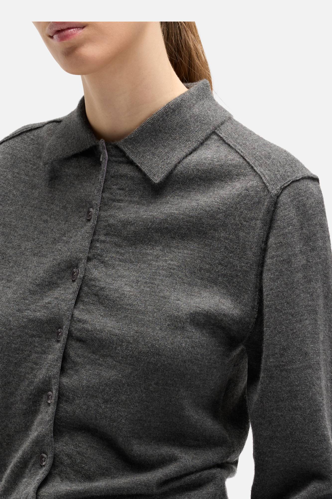 7-for-all-mankind-cashmere-polo-cardigan-damen-strickjacke-korat-grau image 4