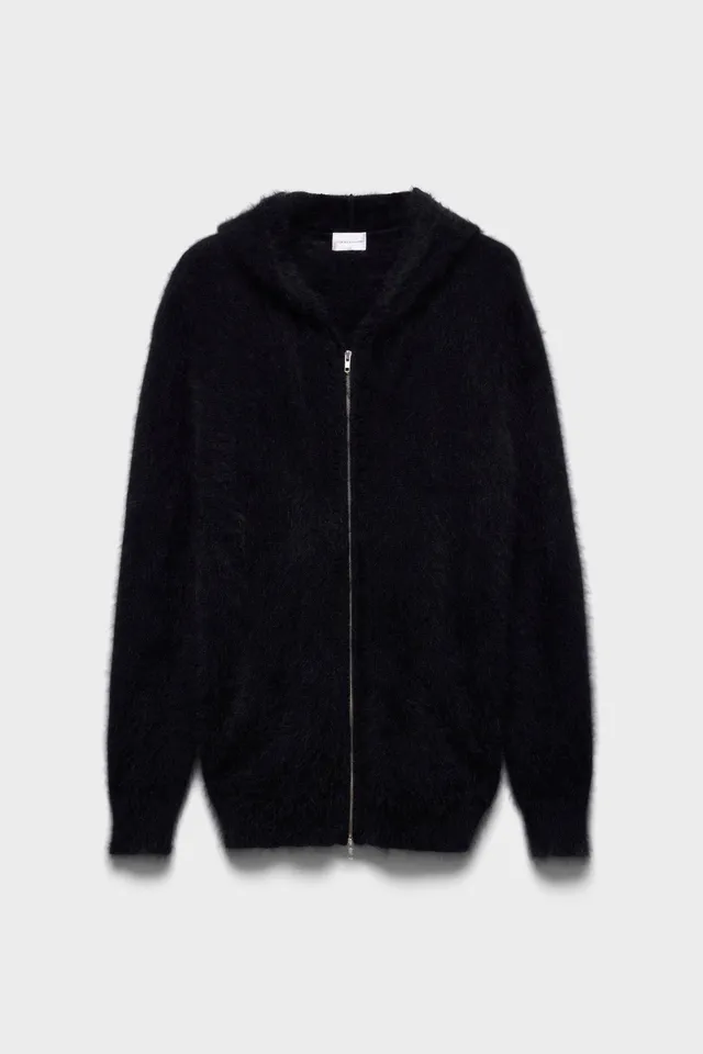 7-for-all-mankind-fuzzy-zip-hoodie-alpaka-blend-sable image 1