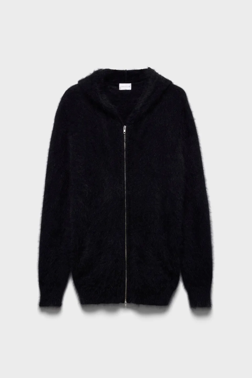 7-for-all-mankind-fuzzy-zip-hoodie-alpaka-blend-sable image 1