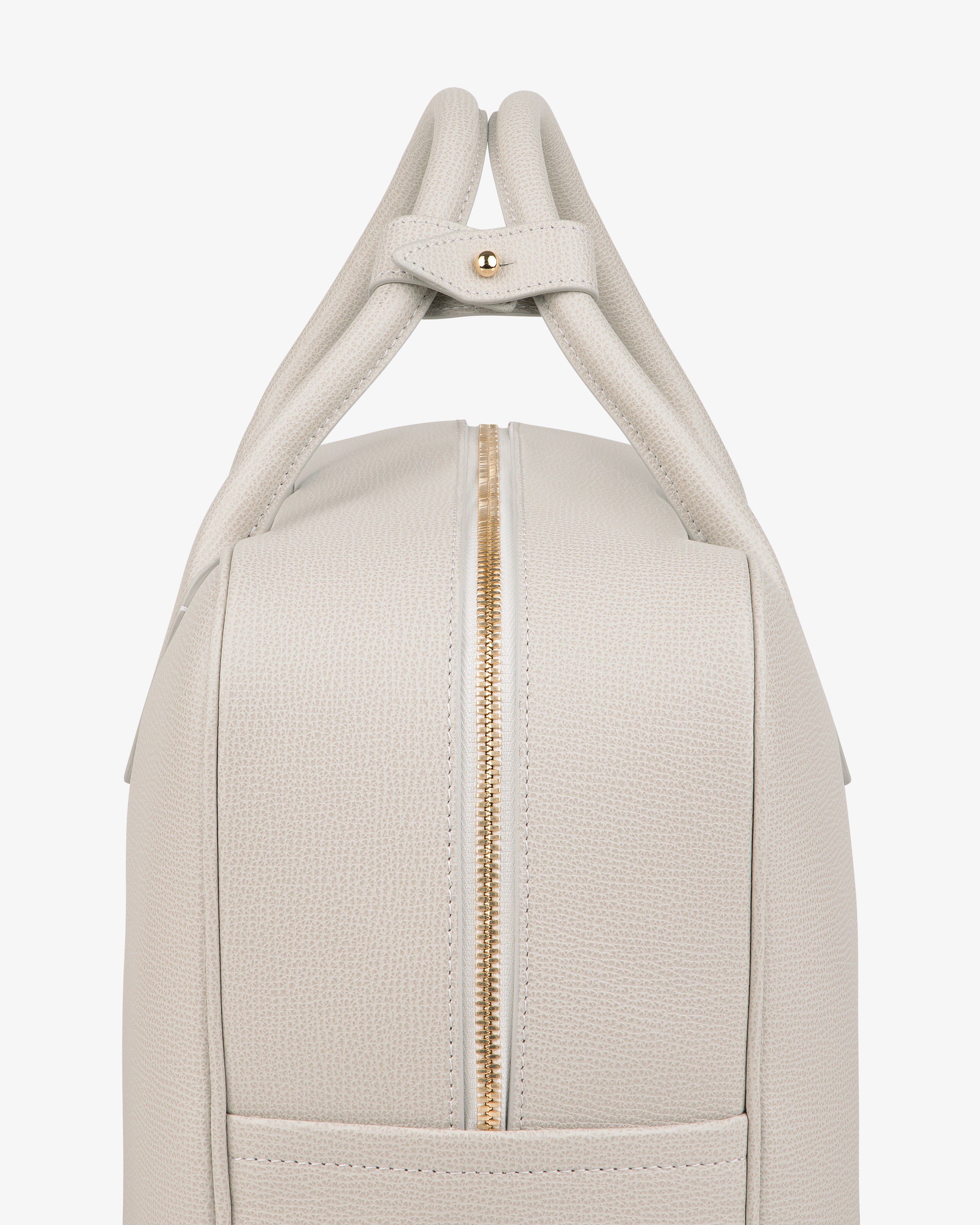 aim-leon-dore-full-grain-leder-weekender-creme-kalbsleder image 4