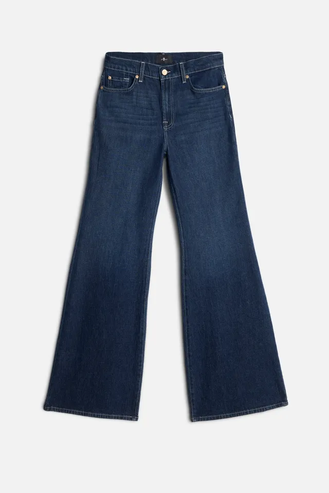 7-for-all-mankind-mankind-retro-flare-jeans-high-rise-flare-in-oceandrift image 1
