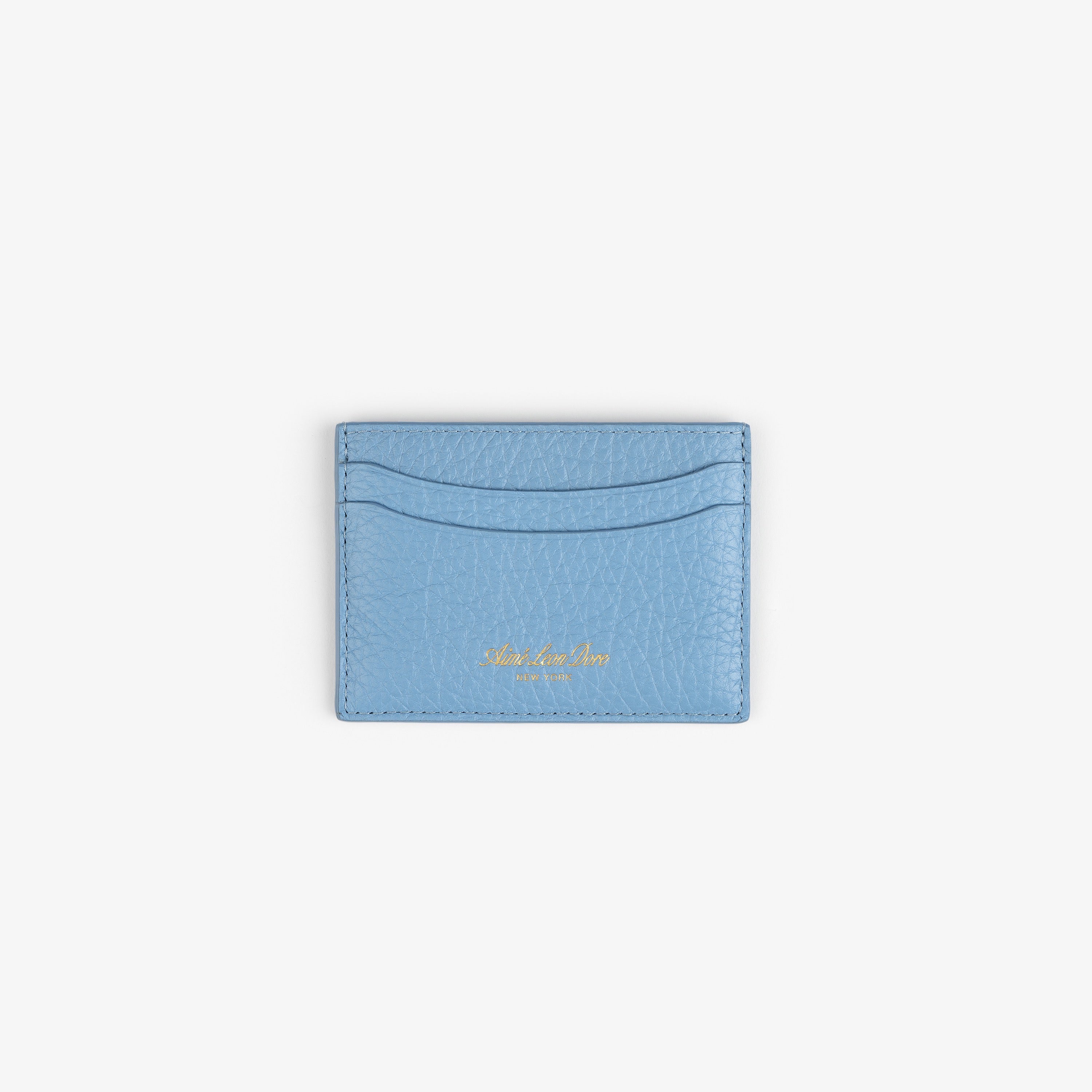 aim-leon-dore-tumbled-leather-card-holder-blau image 1