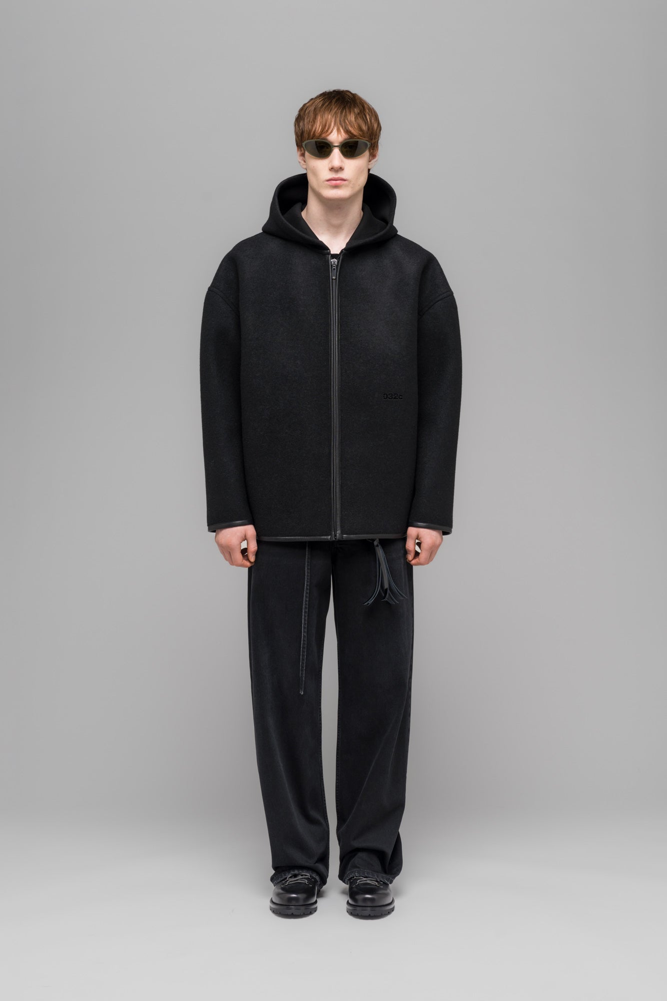 032c-neoprene-zip-up-hooded-jacket-kapuzenjacke image 1