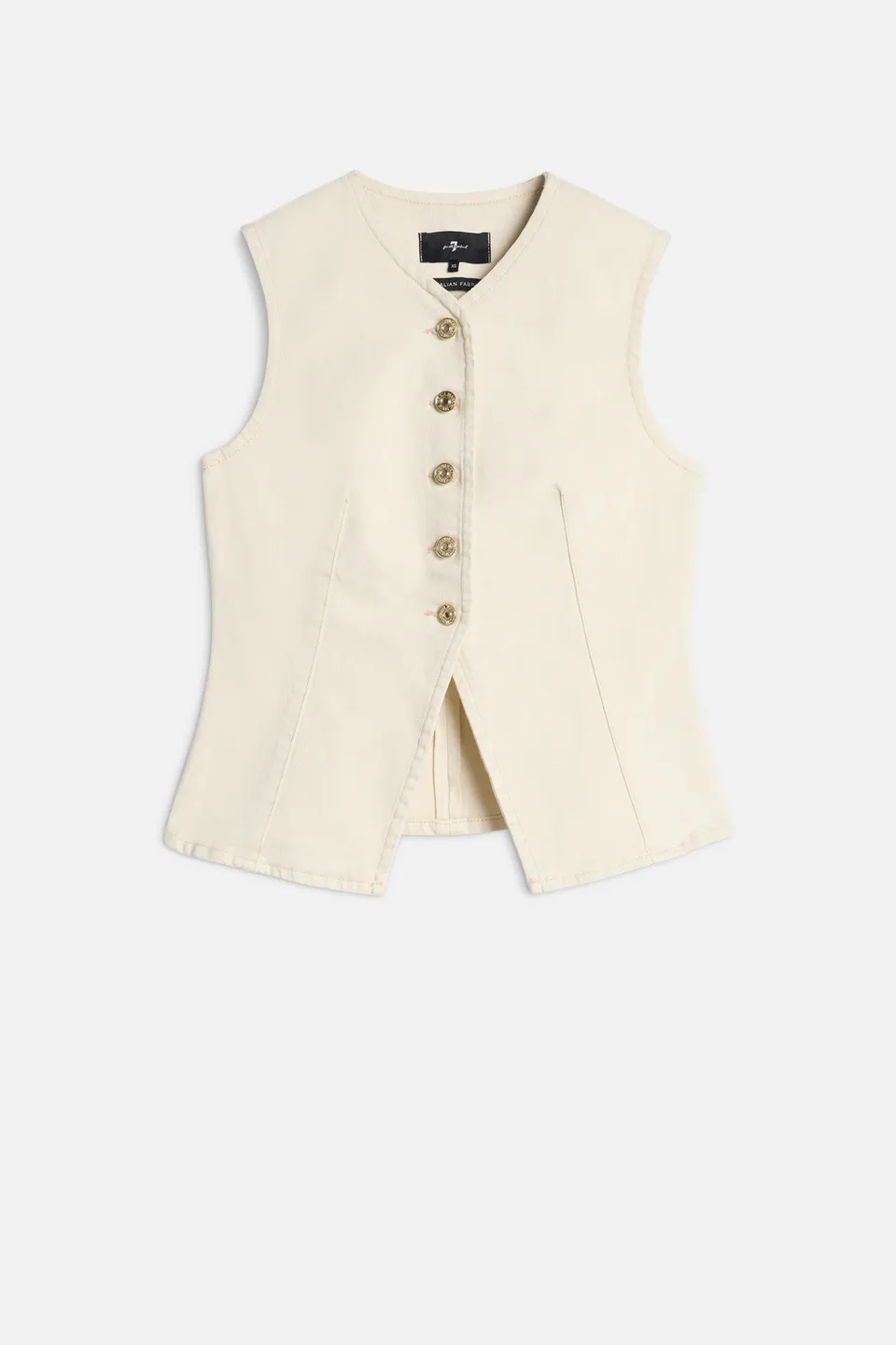 7-for-all-mankind-lady-vest-comfort-weste-moondust-damen image 1