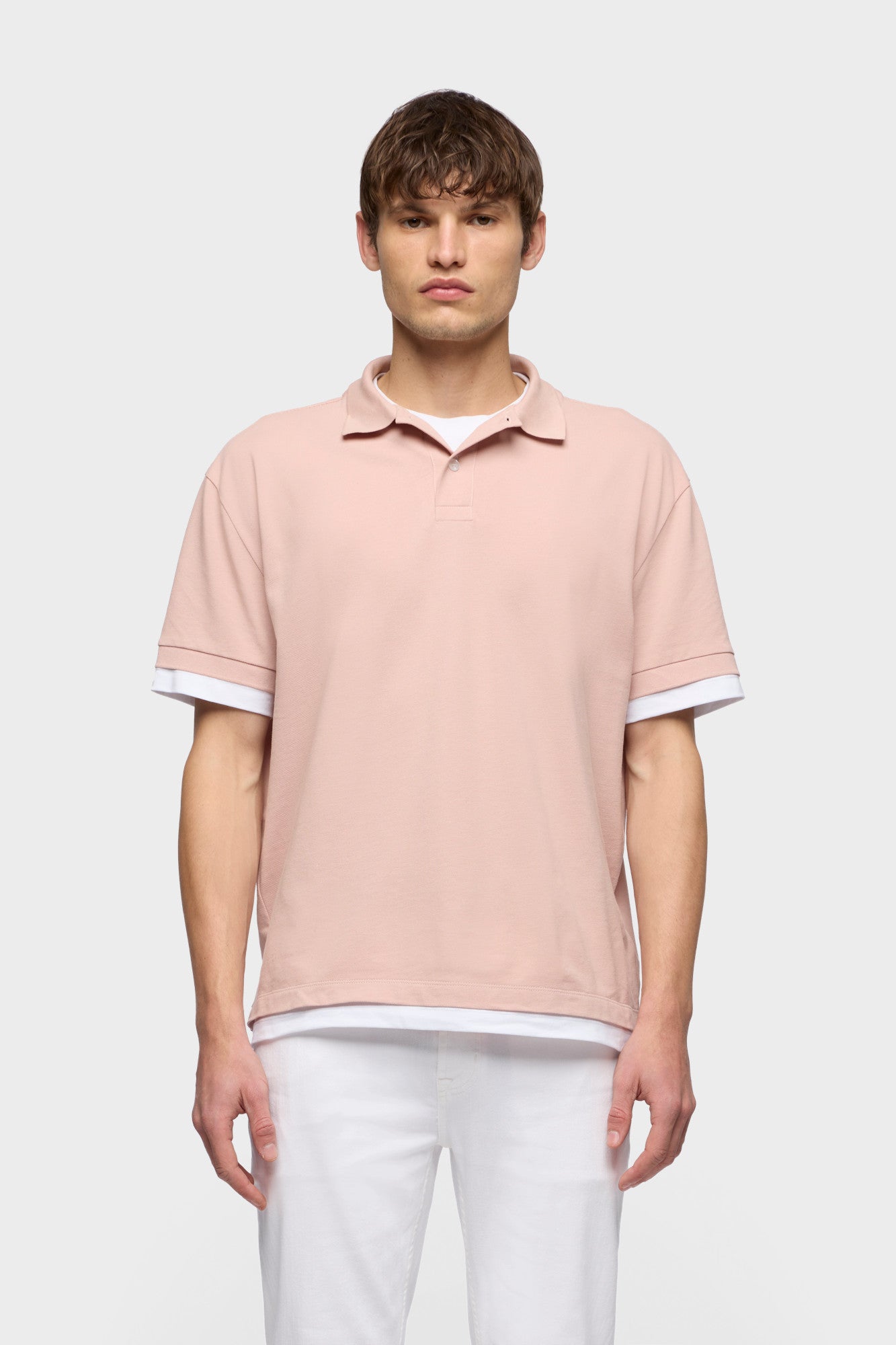 7-for-all-mankind-double-layer-polo-rose-herren image 3