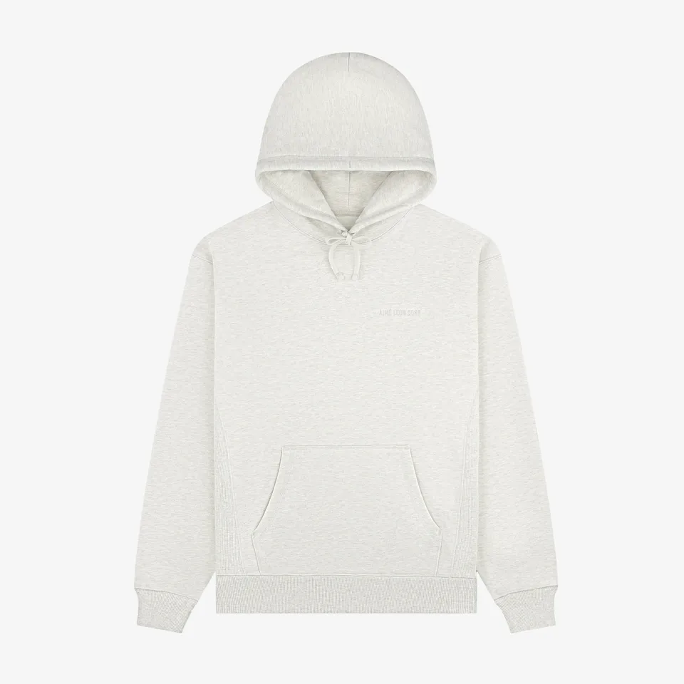 aim-leon-dore-tonal-logo-hoodie-oatmeal-aus-baumwolle image 1