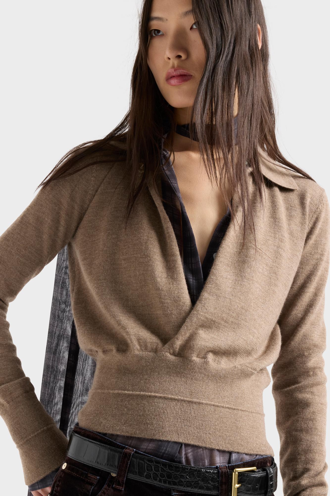 7-for-all-mankind-double-rib-polo-sweater-in-cashmere-sandcastle image 6