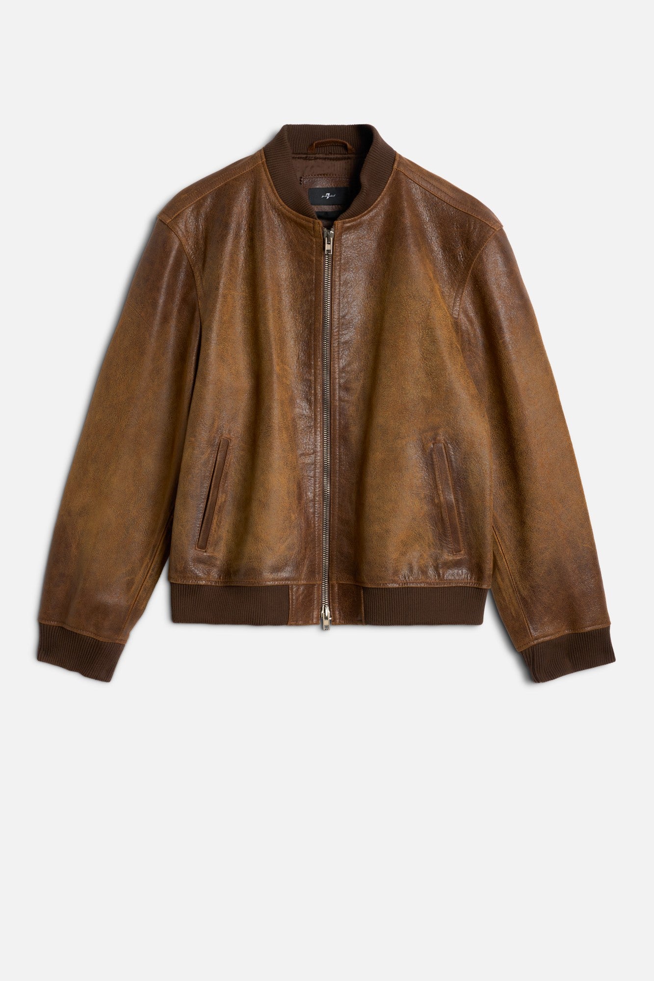 7-for-all-mankind-bomberjacke-leder-pecan-herren image 1