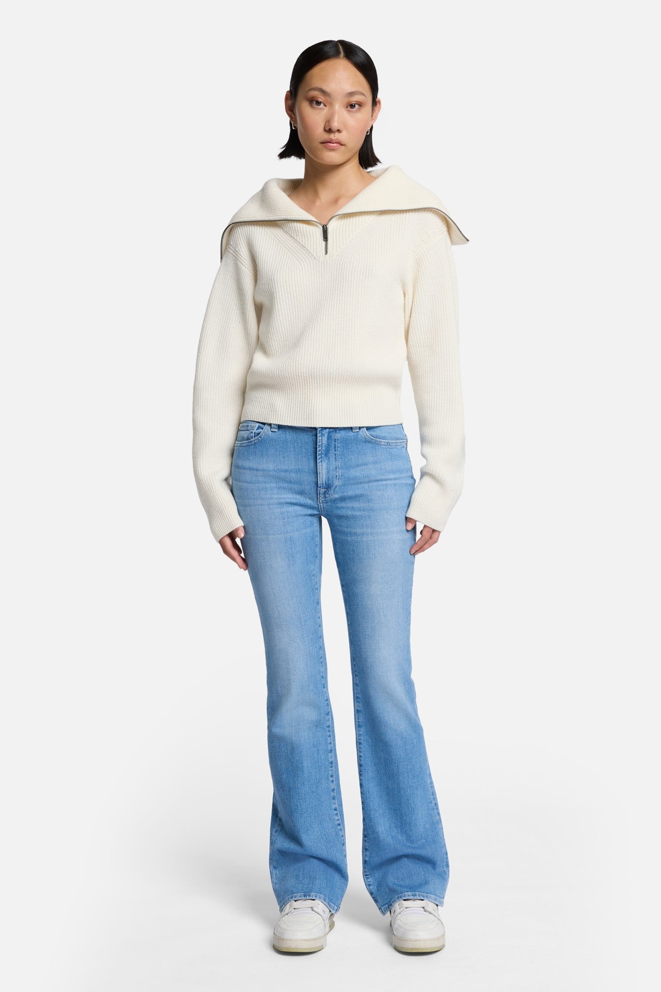 7-for-all-mankind-slim-illusion-bootcut-bloom-damenjeans image 2