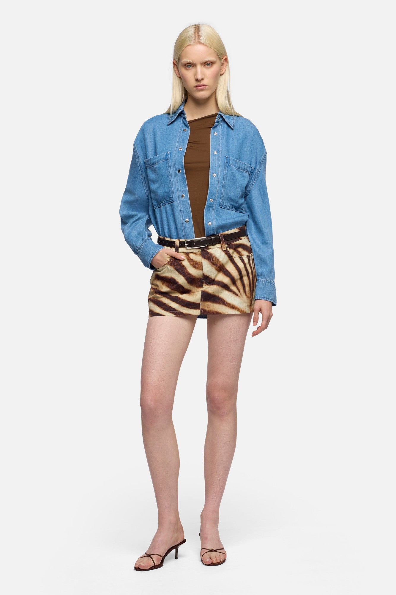 7-for-all-mankind-military-hemd-damen-in-denim-celestial-aus-lyocell image 2