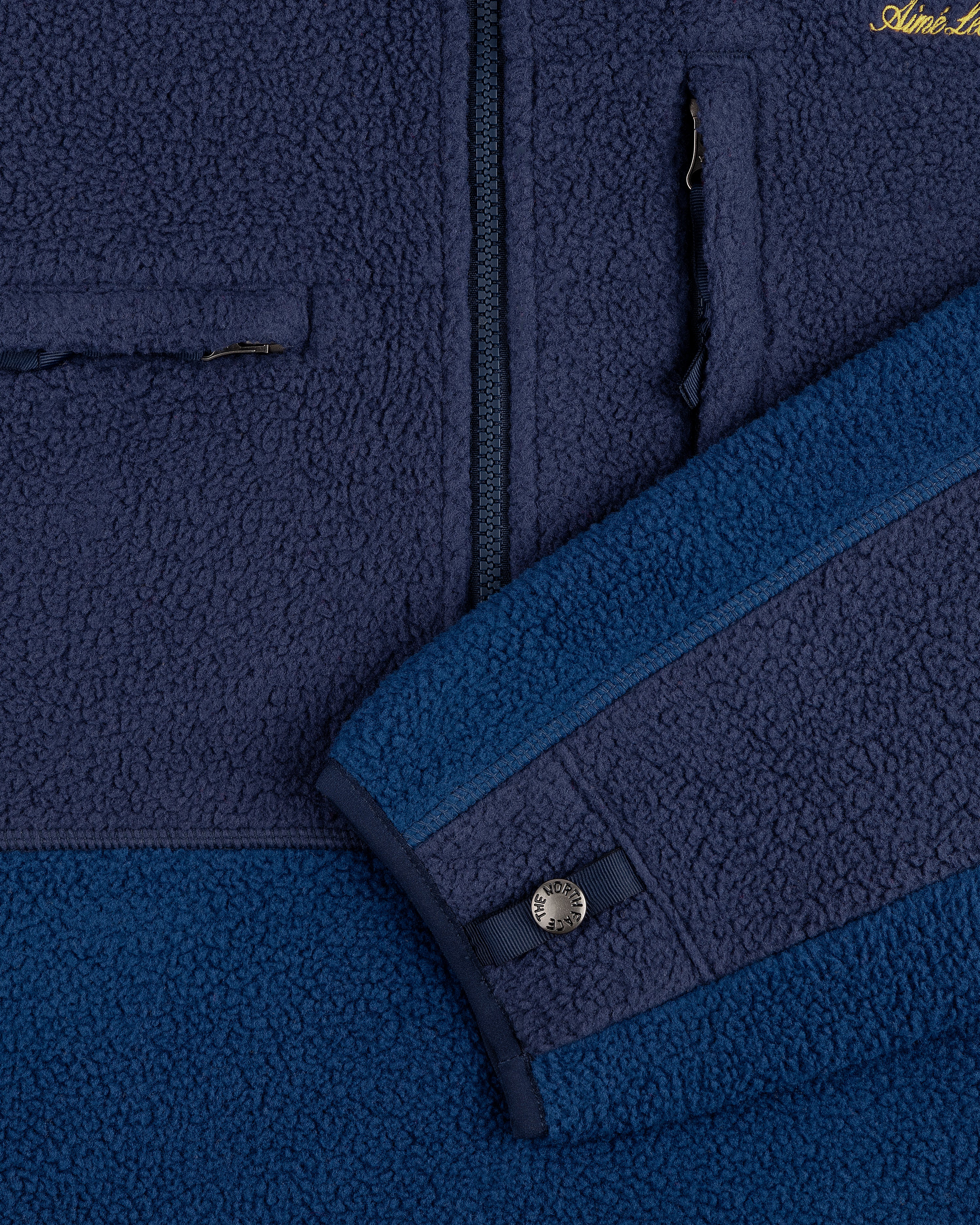 aim-leon-dore-x-the-north-face-95-denali-half-zip-fleece-pullover-blau image 4
