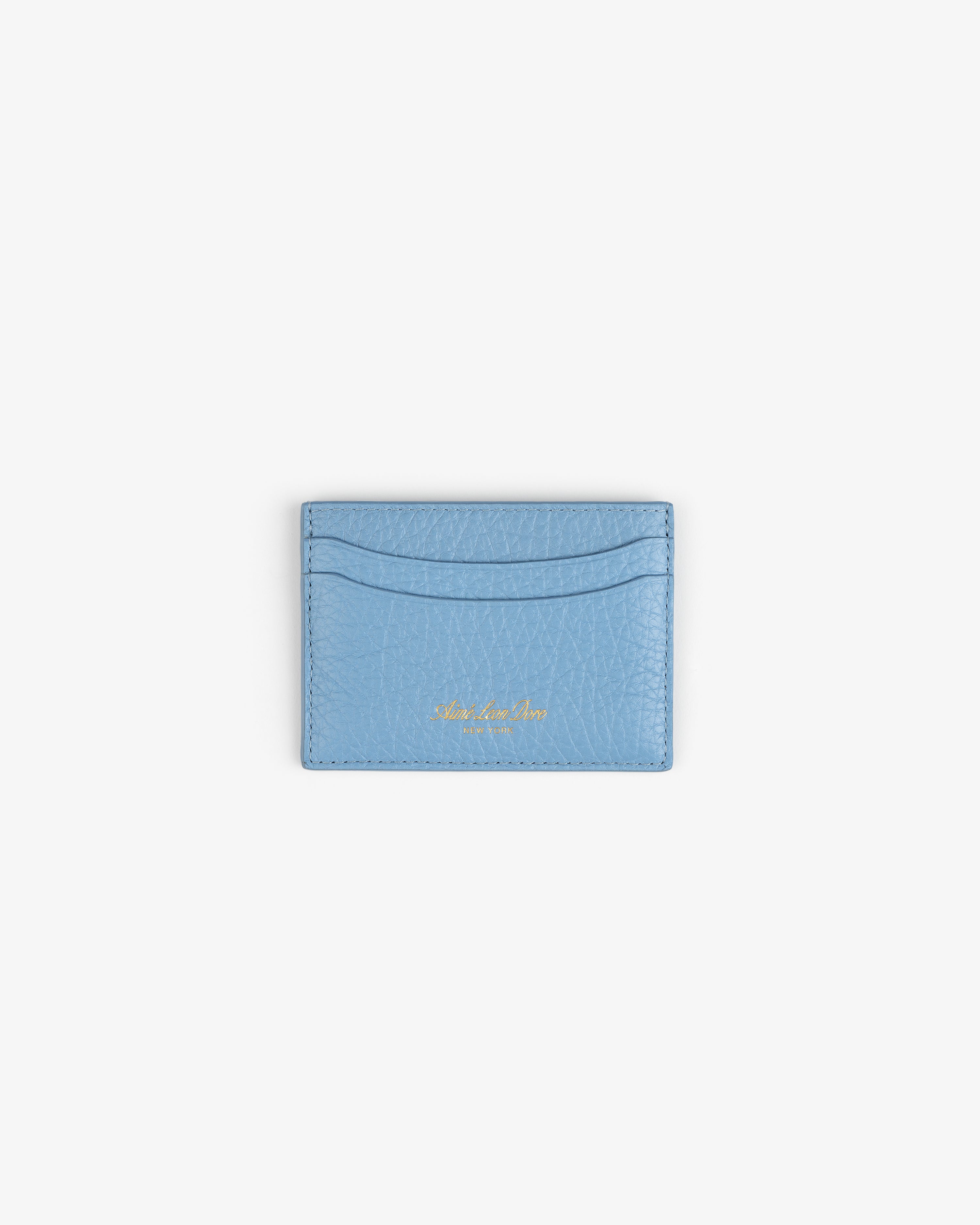 aim-leon-dore-tumbled-leather-card-holder-blau image 2