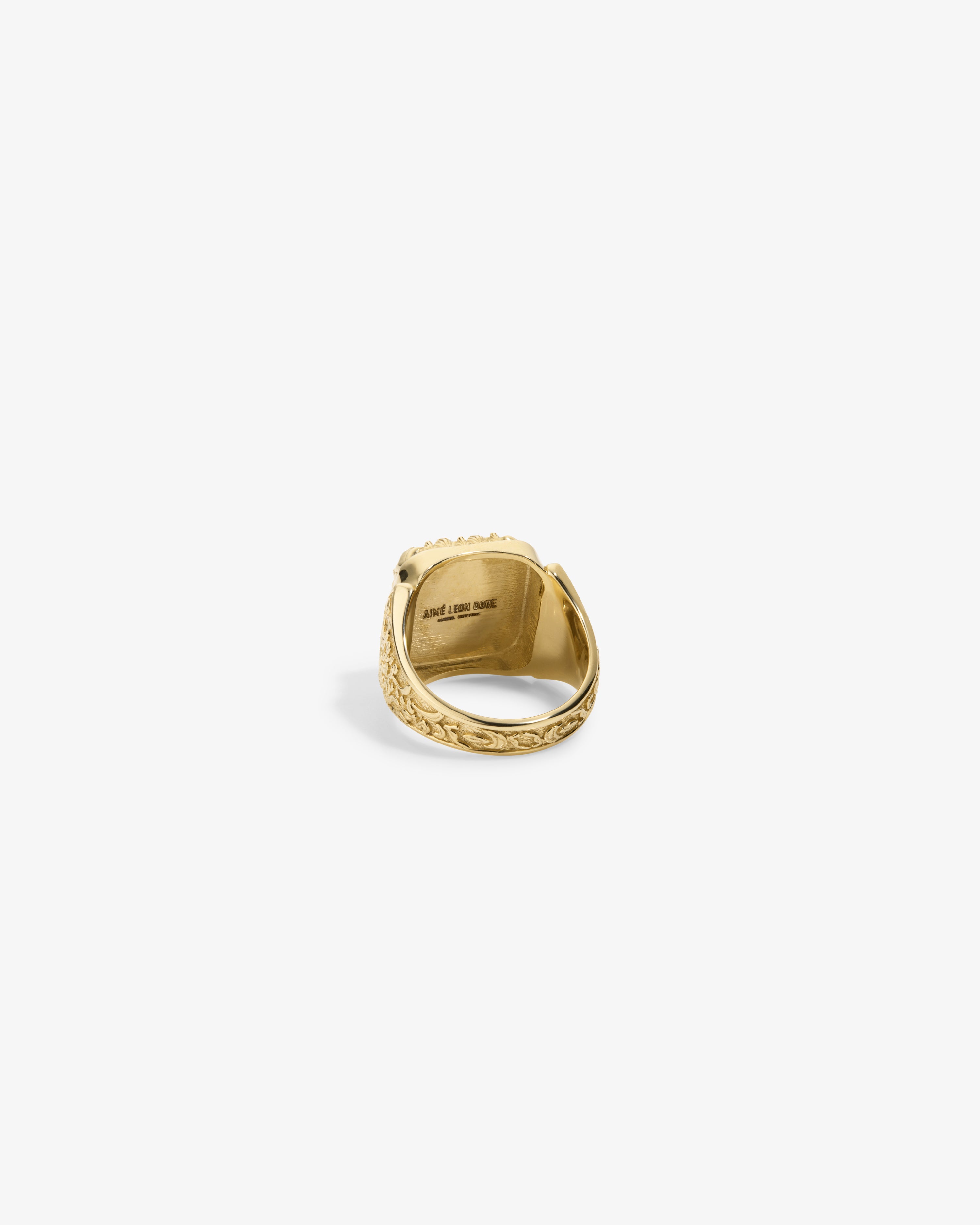 aim-leon-dore-14kt-gold-turquoise-inlay-ring image 3