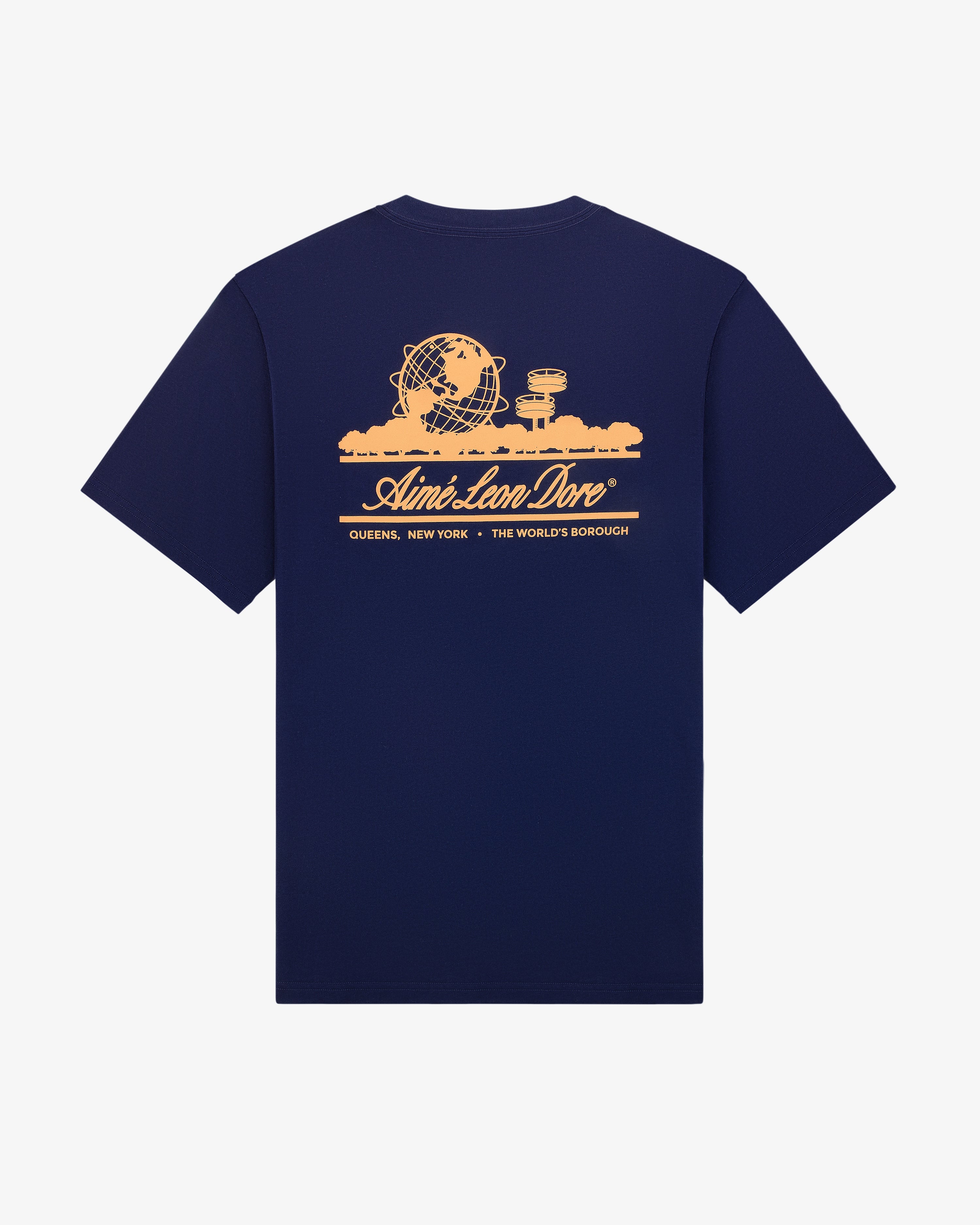 aim-leon-dore-unisphere-tee-navy-regular-fit image 2