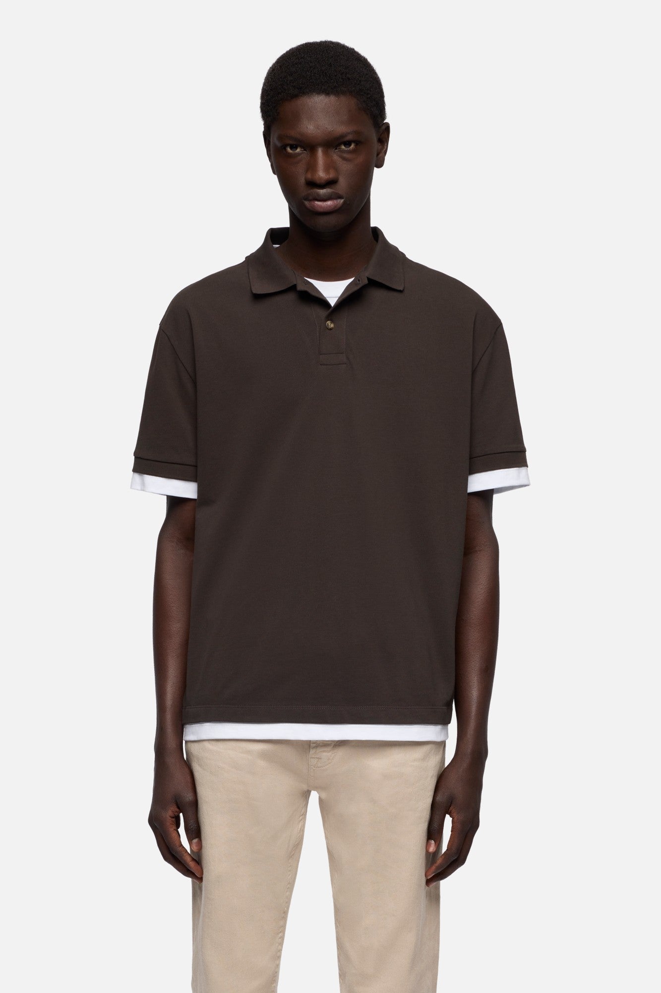 7-for-all-mankind-double-layer-polo-espresso-herren image 3