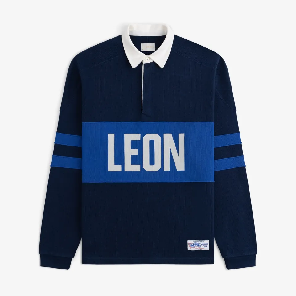 aim-leon-dore-leon-dore-collegiate-rugby-navy-baumwolle image 1
