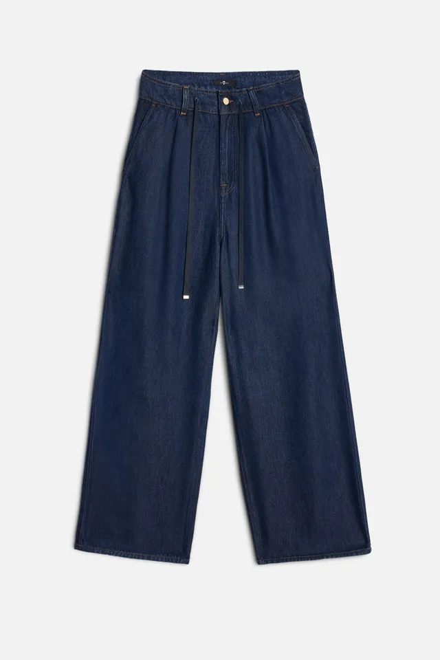 7-for-all-mankind-denim-lustre-tilda-pant-coco-damen-stoffhose-dunkel image 1