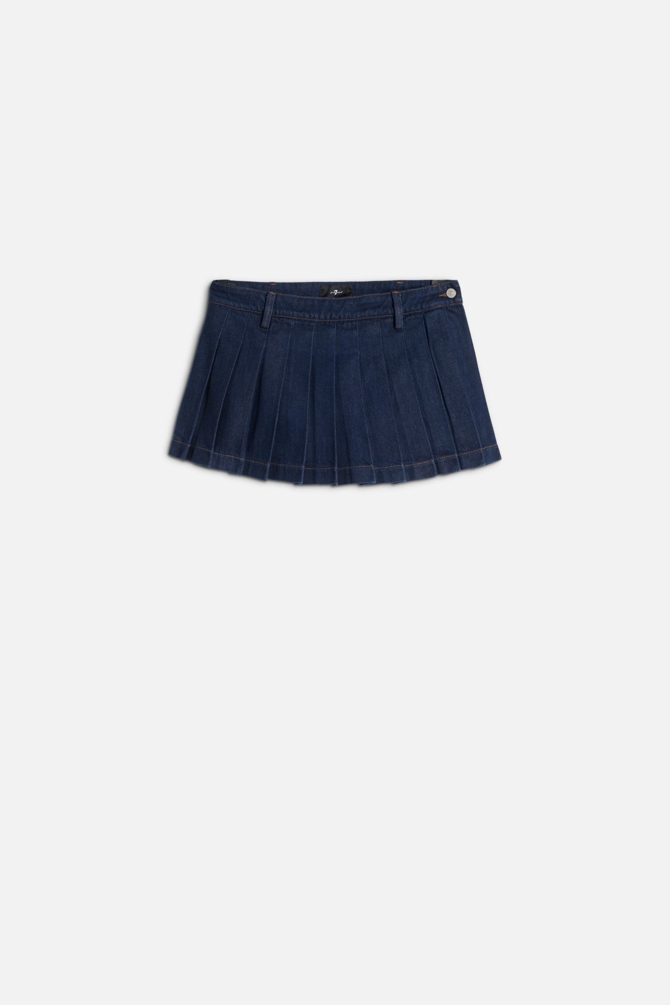7-for-all-mankind-mankind-pleated-mini-skirt-jeansrock-in-franklin image 1