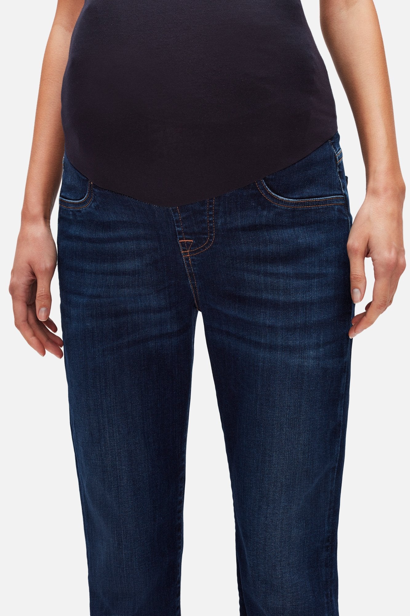 7-for-all-mankind-straight-maternity-slim-illusion-luxe-starlight-umstandsjeans image 3