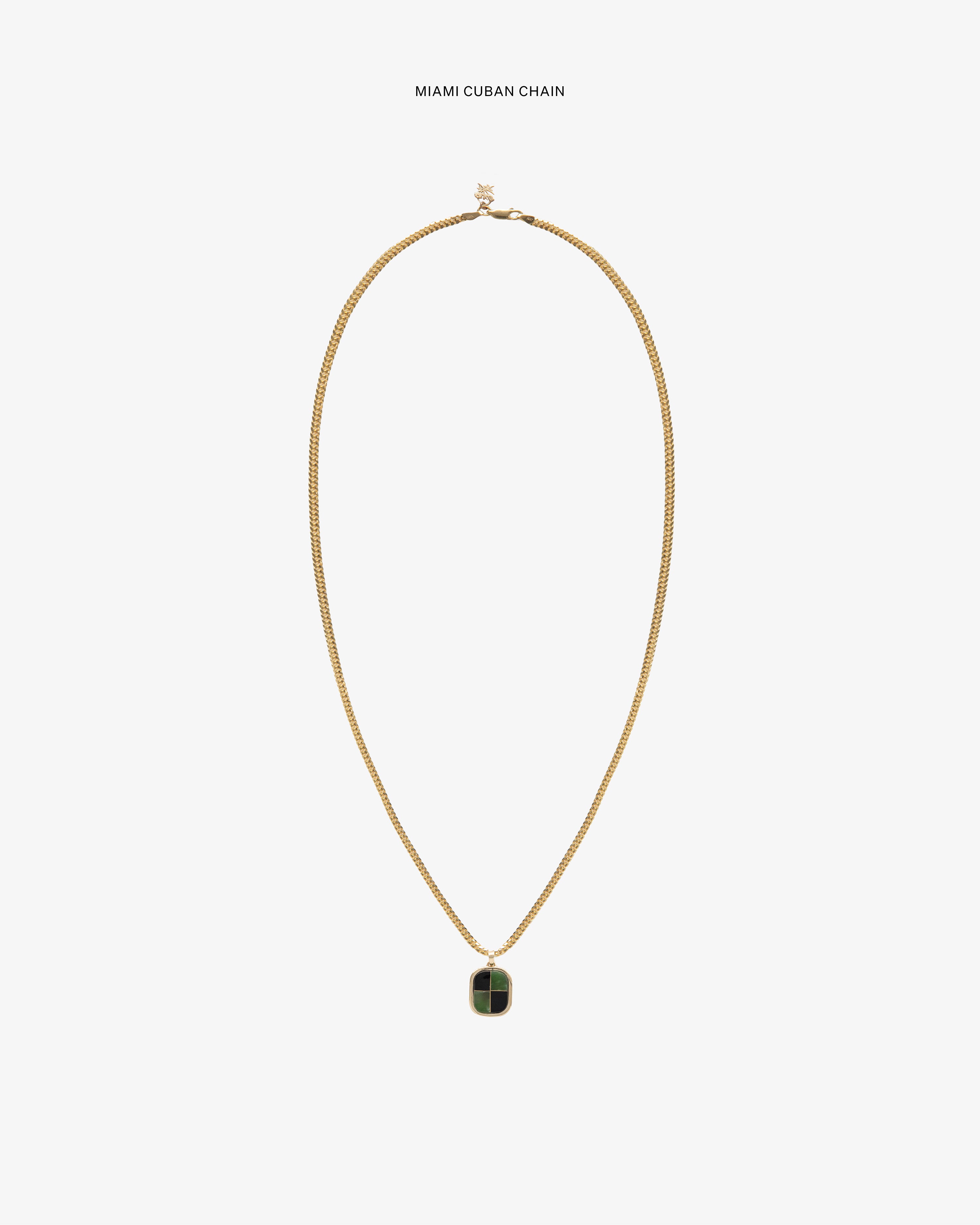aim-leon-dore-14kt-gold-mosaic-pendant-gr-n-schwarz image 4