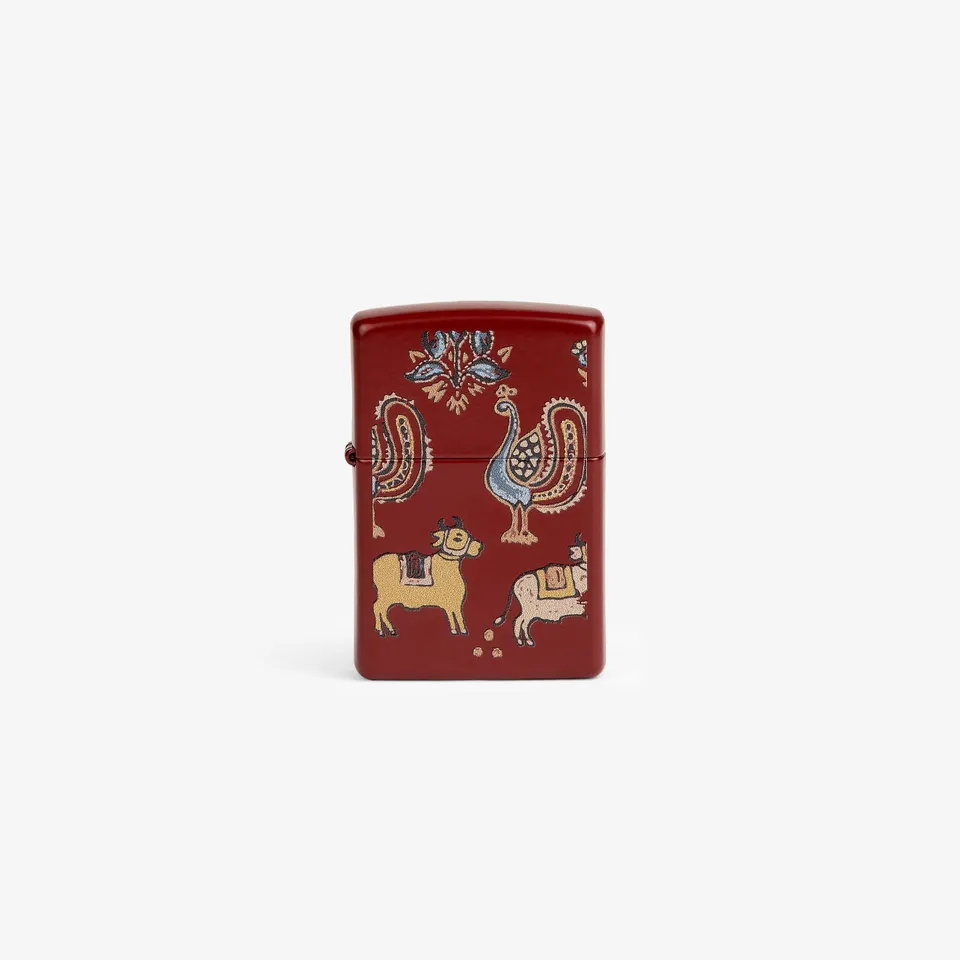 aim-leon-dore-graphic-zippo-lighter-metall-feuerzeug-multicolor image 1