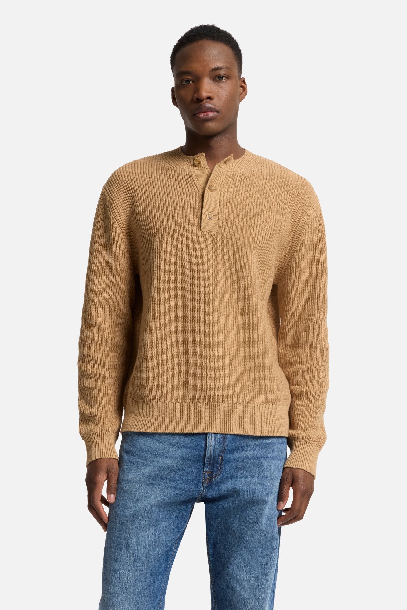 7-for-all-mankind-henley-sweater-herren-pullover-beige-baumwolle image 3