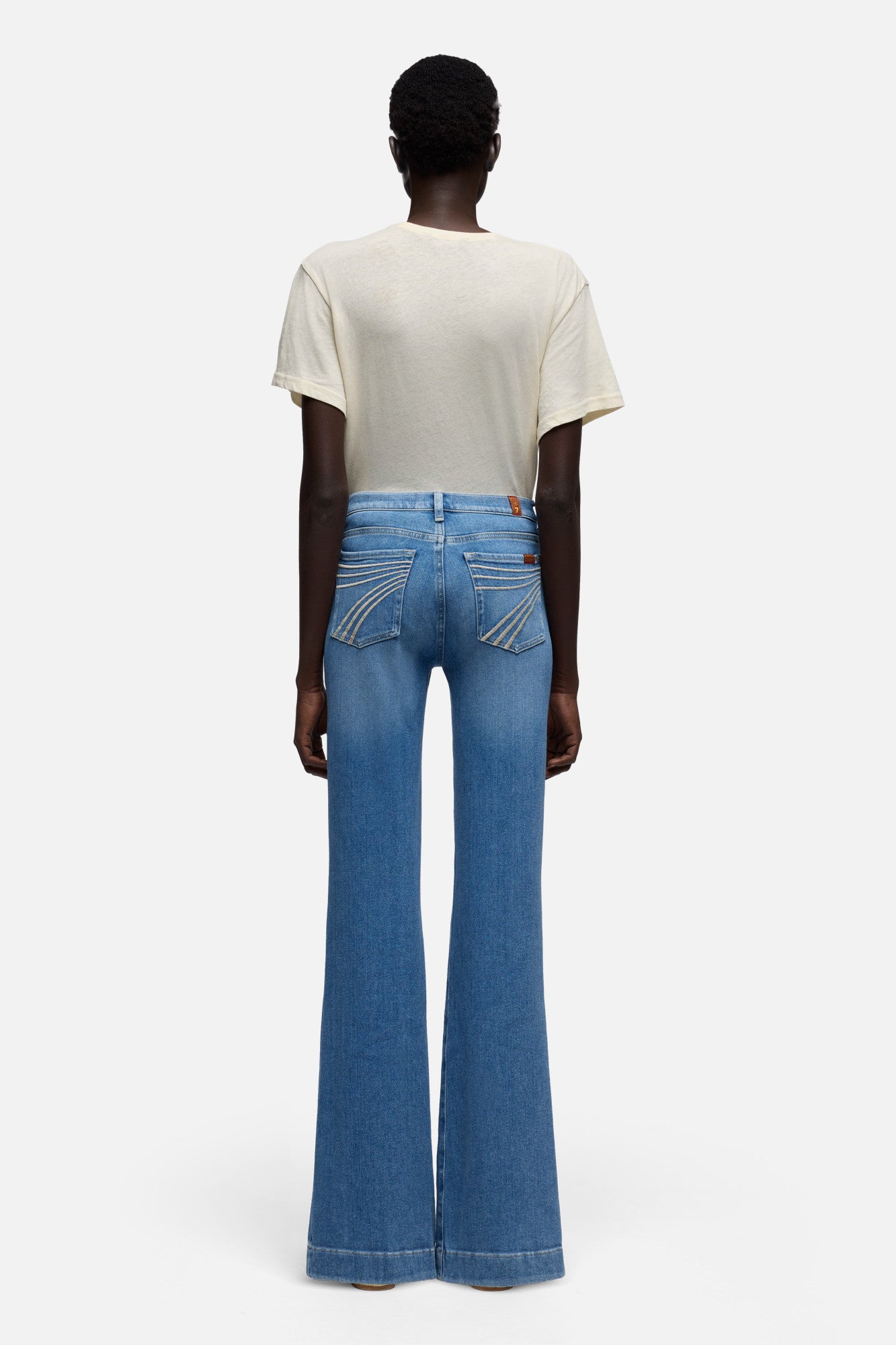 7-for-all-mankind-dojo-36-damen-jeans-slim-illusion-bluehaven-flare image 4