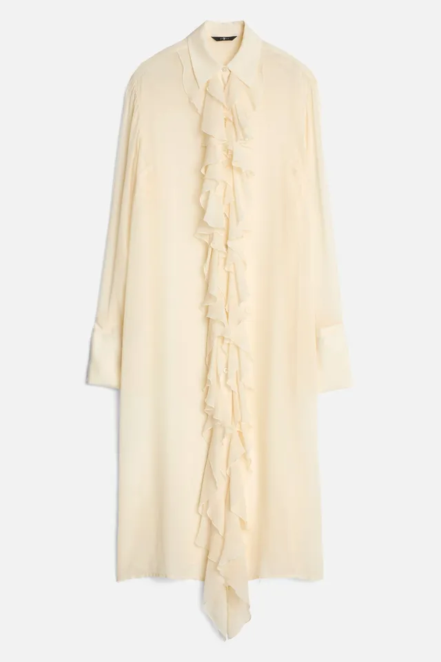 7-for-all-mankind-silk-ruffle-kleid-solitary-star-seide image 1
