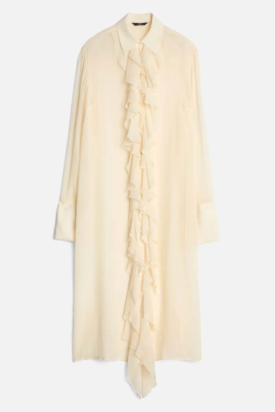 7-for-all-mankind-silk-ruffle-kleid-solitary-star-seide image 1