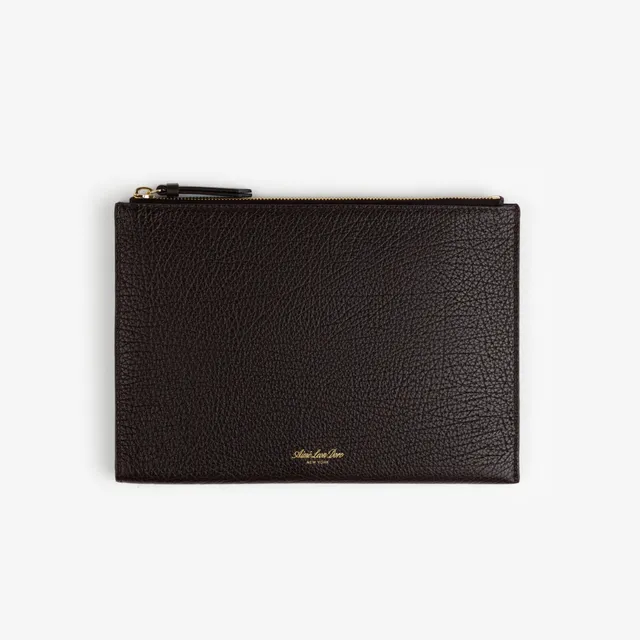 aim-leon-dore-small-tumbled-leather-pouch-braun image 1
