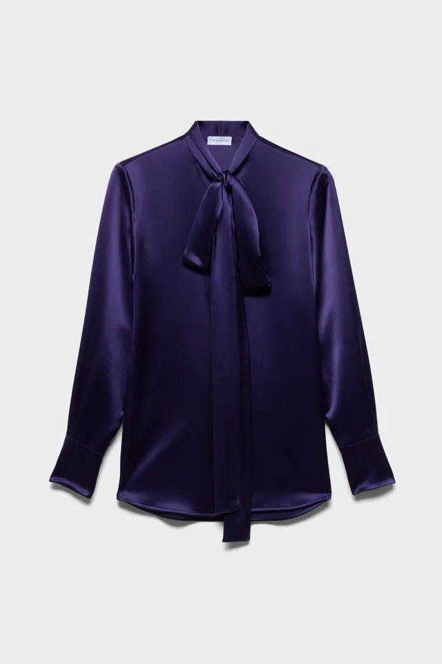 7-for-all-mankind-long-sleeve-bow-shirt-bluse-in-satin-icevine image 1