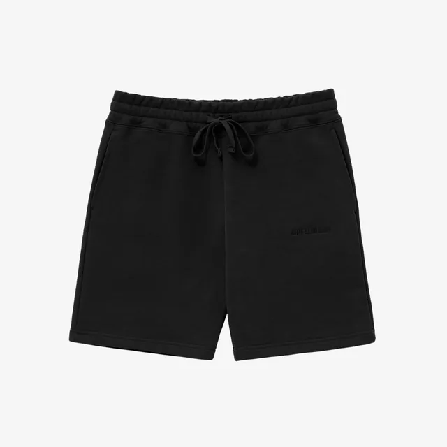 aim-leon-dore-tonal-logo-sweatshorts-shorts-schwarz image 1