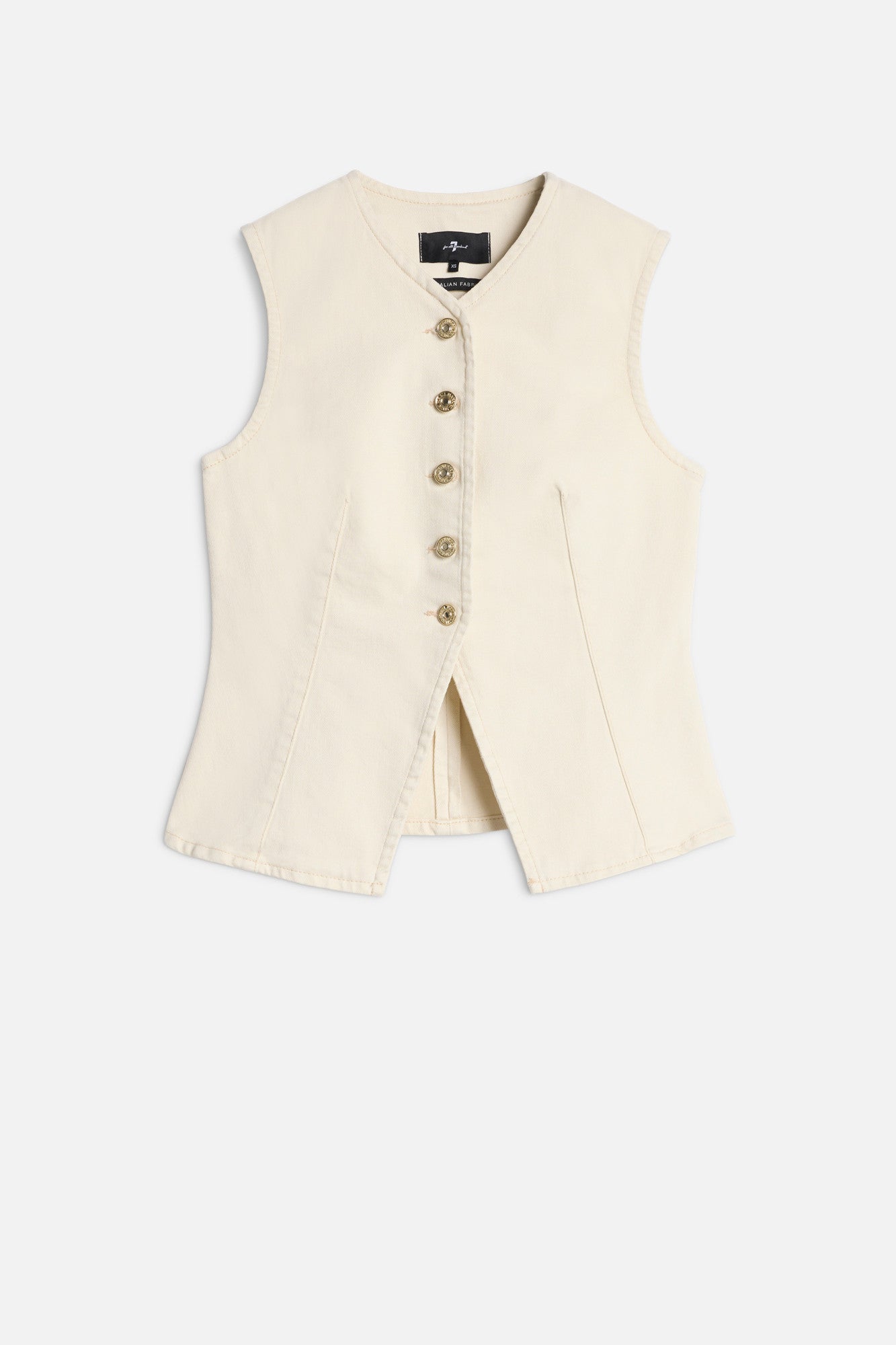 7-for-all-mankind-lady-vest-comfort-weste-moondust-damen image 1