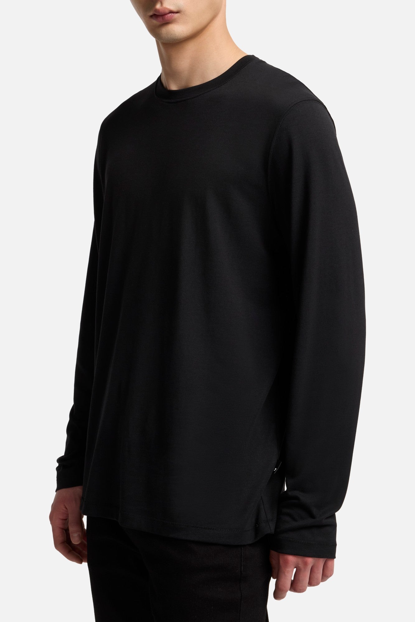 7-for-all-mankind-lyocell-crewneck-longsleeve-black-herren image 4