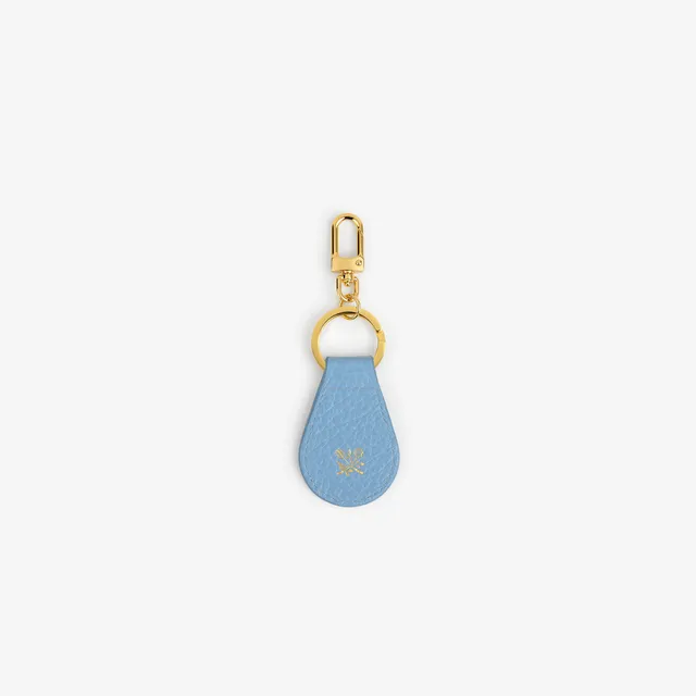 aim-leon-dore-tumbled-leather-key-fob-blue-schl-sselanh-nger-aus-kalbsleder image 1