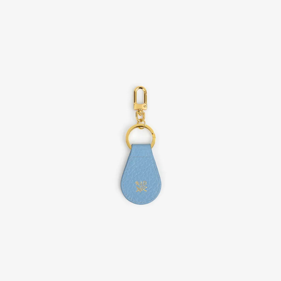 aim-leon-dore-tumbled-leather-key-fob-blue-schl-sselanh-nger-aus-kalbsleder image 1