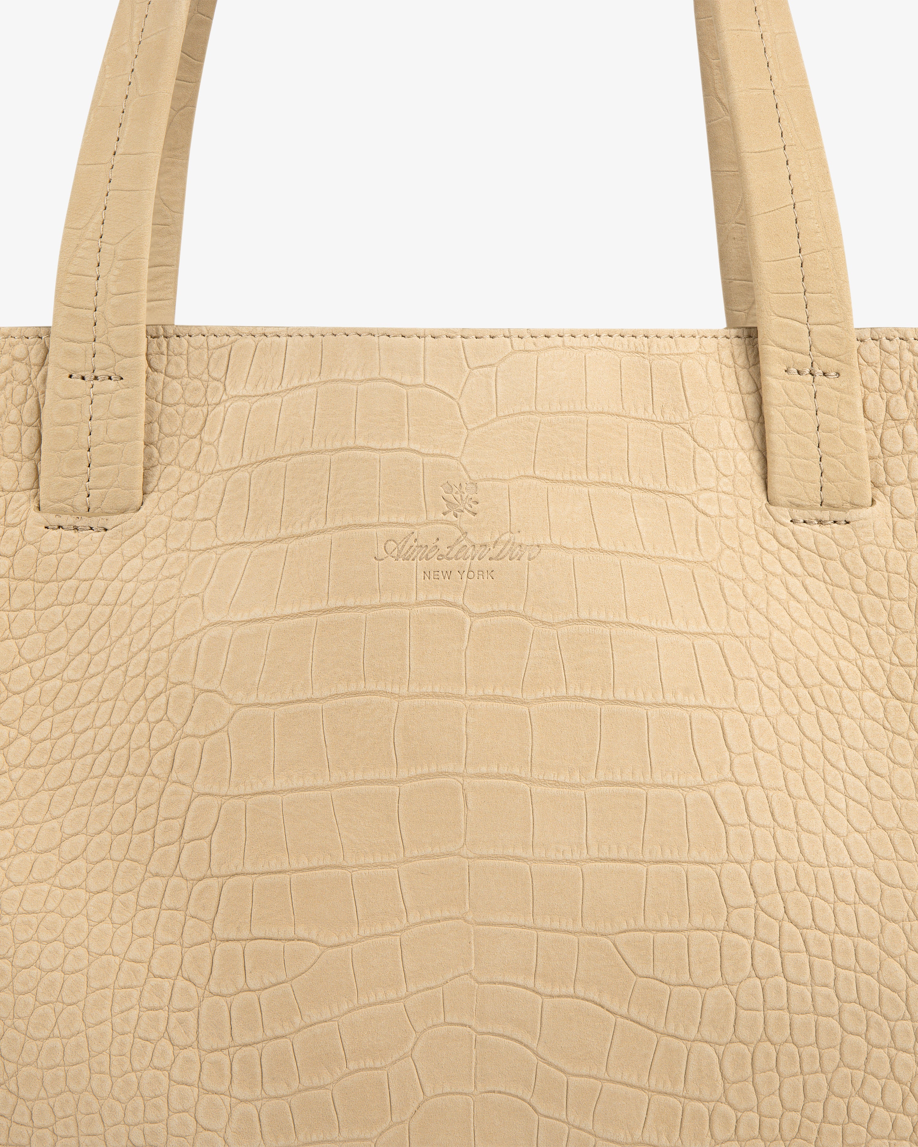 aim-leon-dore-croc-embossed-nubuck-tote-bag-tan-leder-tote-aus-italienischem-nub image 5