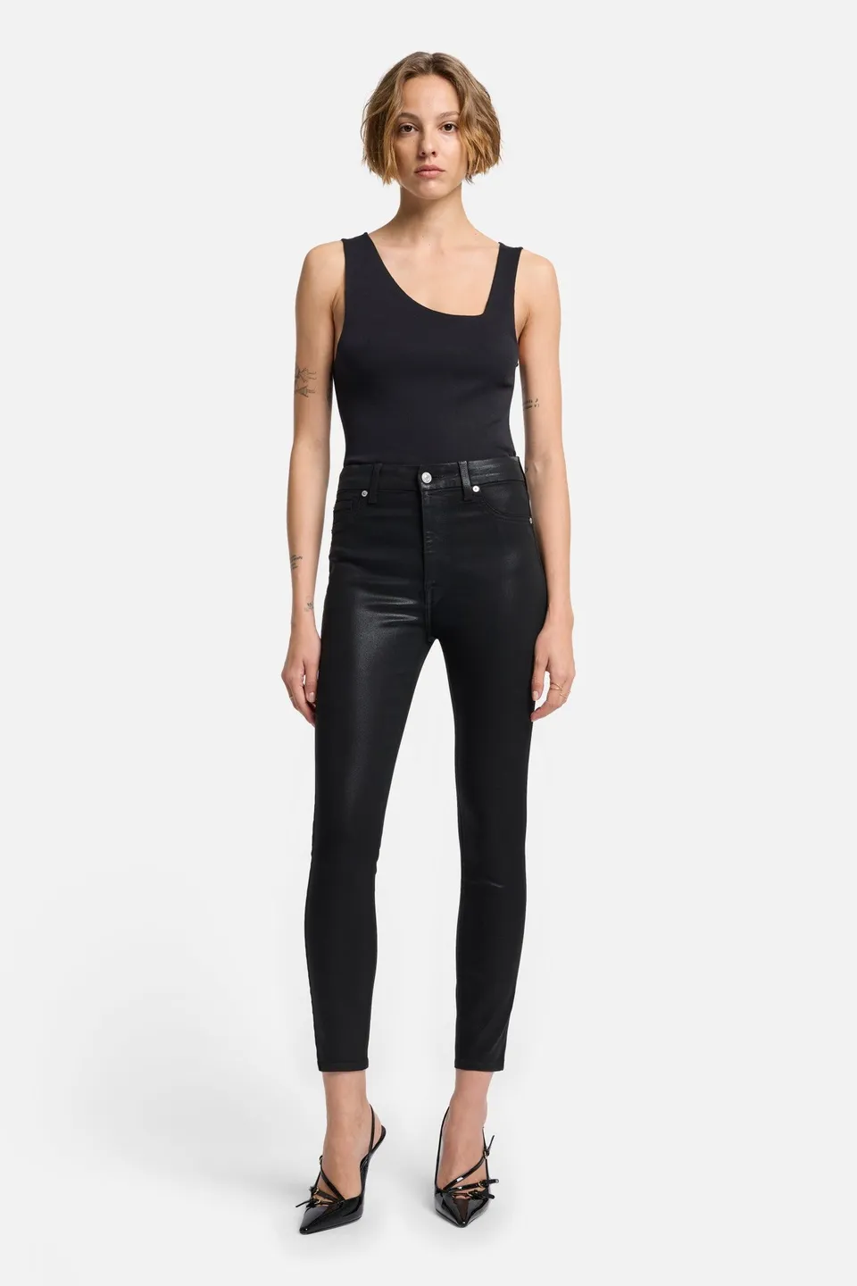 7-for-all-mankind-b-air-high-waist-ankle-skinny-coated-black image 1