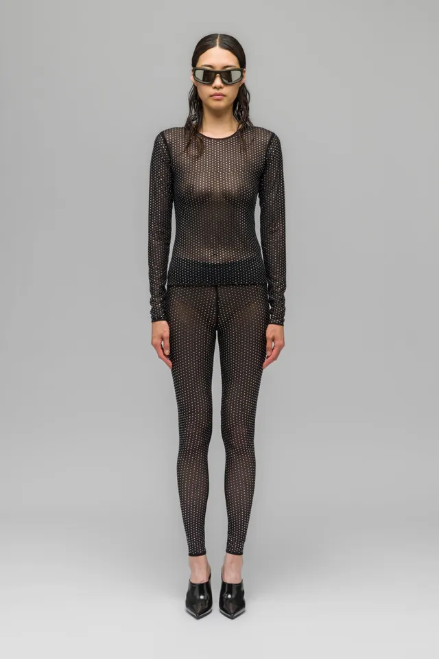 032c-luster-fitted-longsleeve-unisex-mesh-top-mit-strass image 1