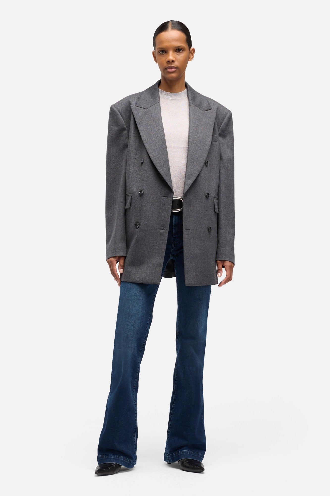 7-for-all-mankind-dojo-jeans-spill-mid-rise-flare-damenjeans-dunkelblau image 2