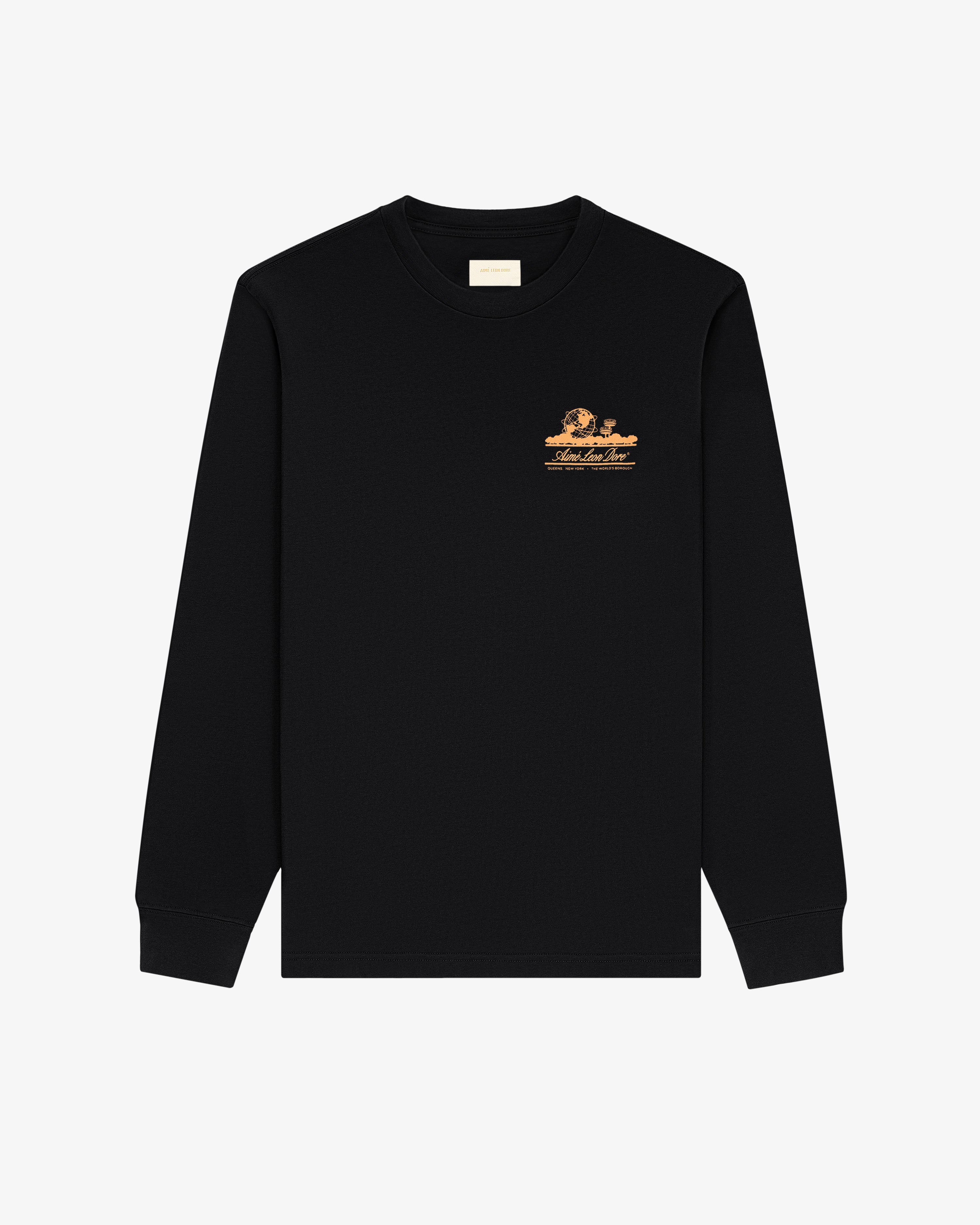 aim-leon-dore-long-sleeve-unisphere-tee-schwarz image 5