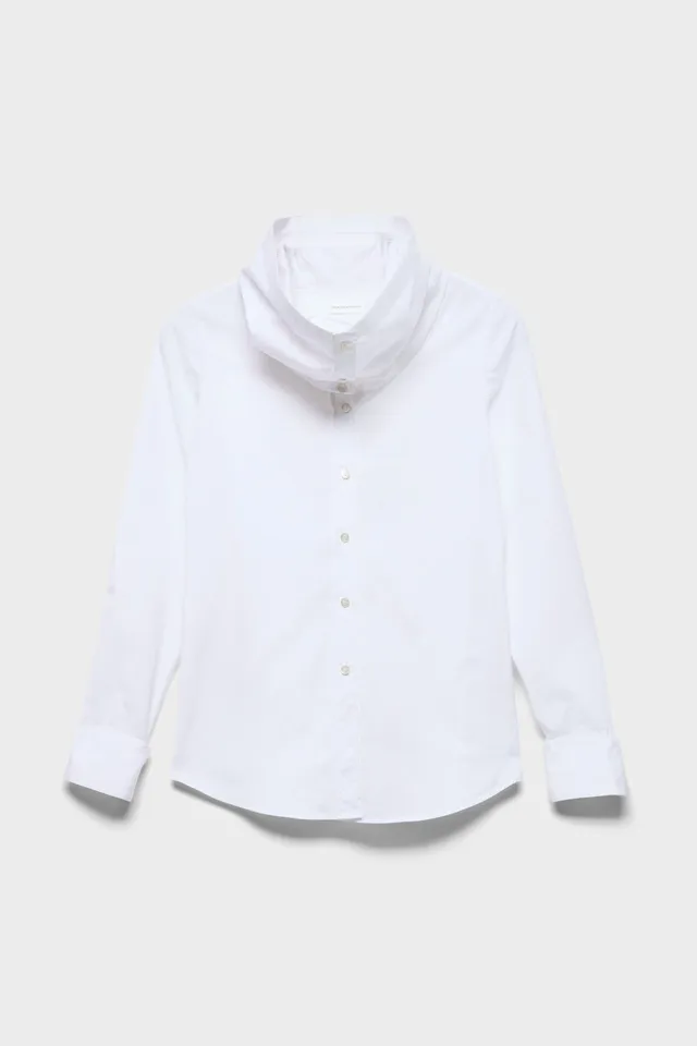 7-for-all-mankind-high-neck-long-sleeve-shirt-damen-bluse-poplin-off-white image 1