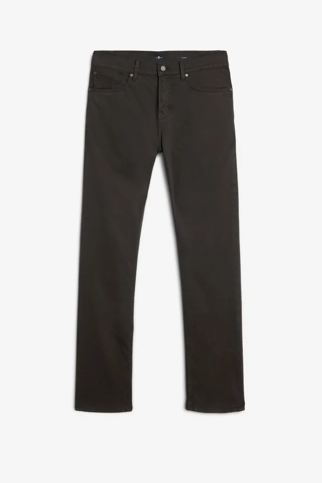 7-for-all-mankind-slimmy-slim-twill-hose-dark-olive-herren image 1