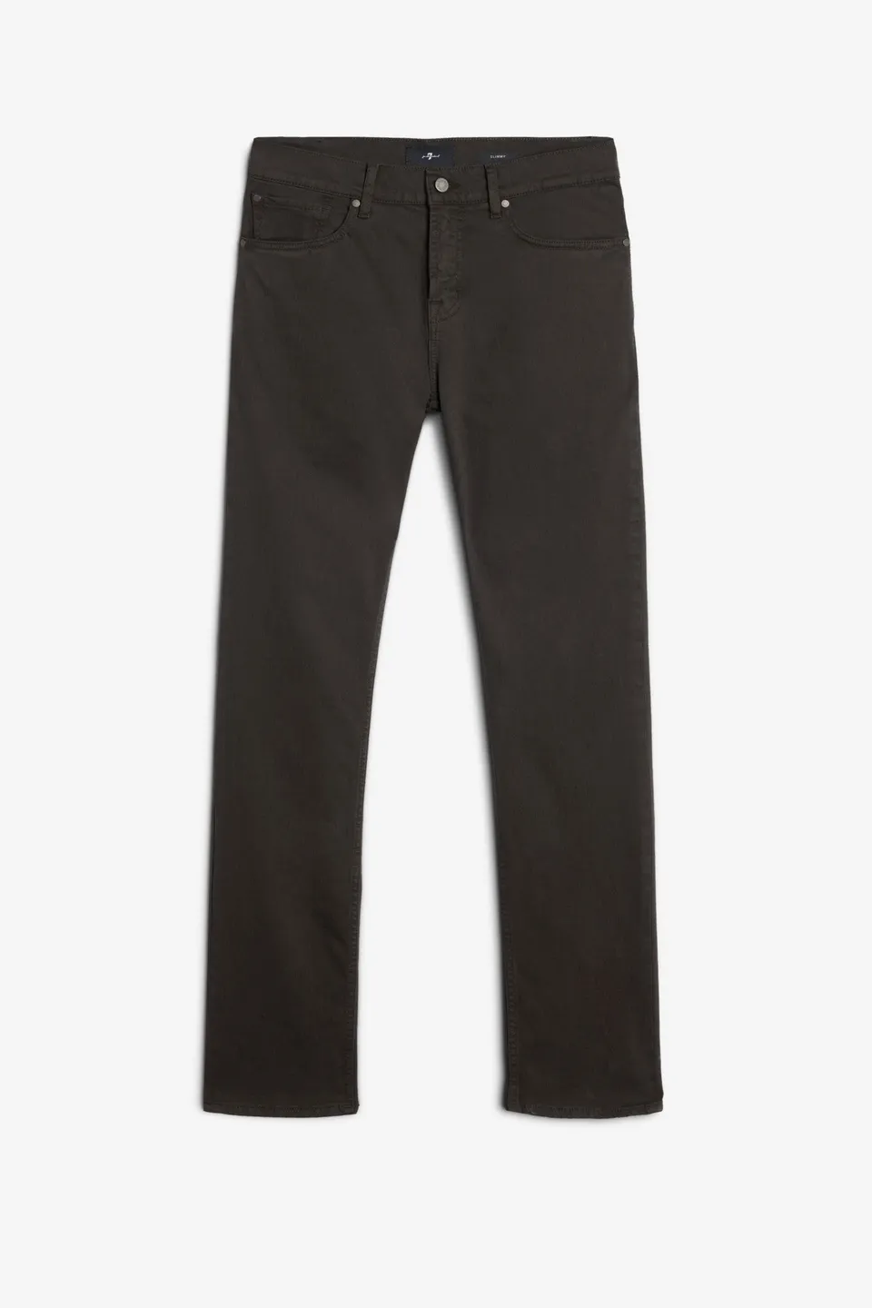 7-for-all-mankind-slimmy-slim-twill-hose-dark-olive-herren image 1