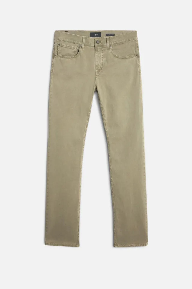 7-for-all-mankind-comfort-sateen-the-straight-straight-hose-olive image 1