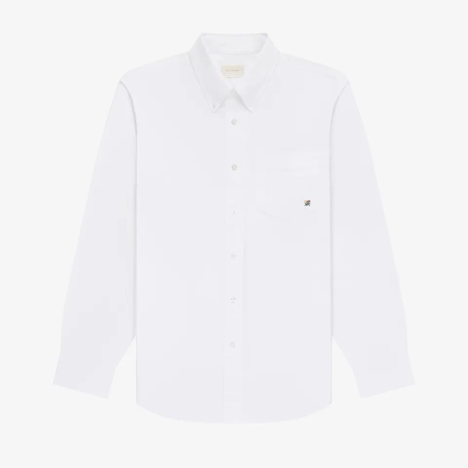 aim-leon-dore-crest-oxford-shirt-hemd-wei image 1