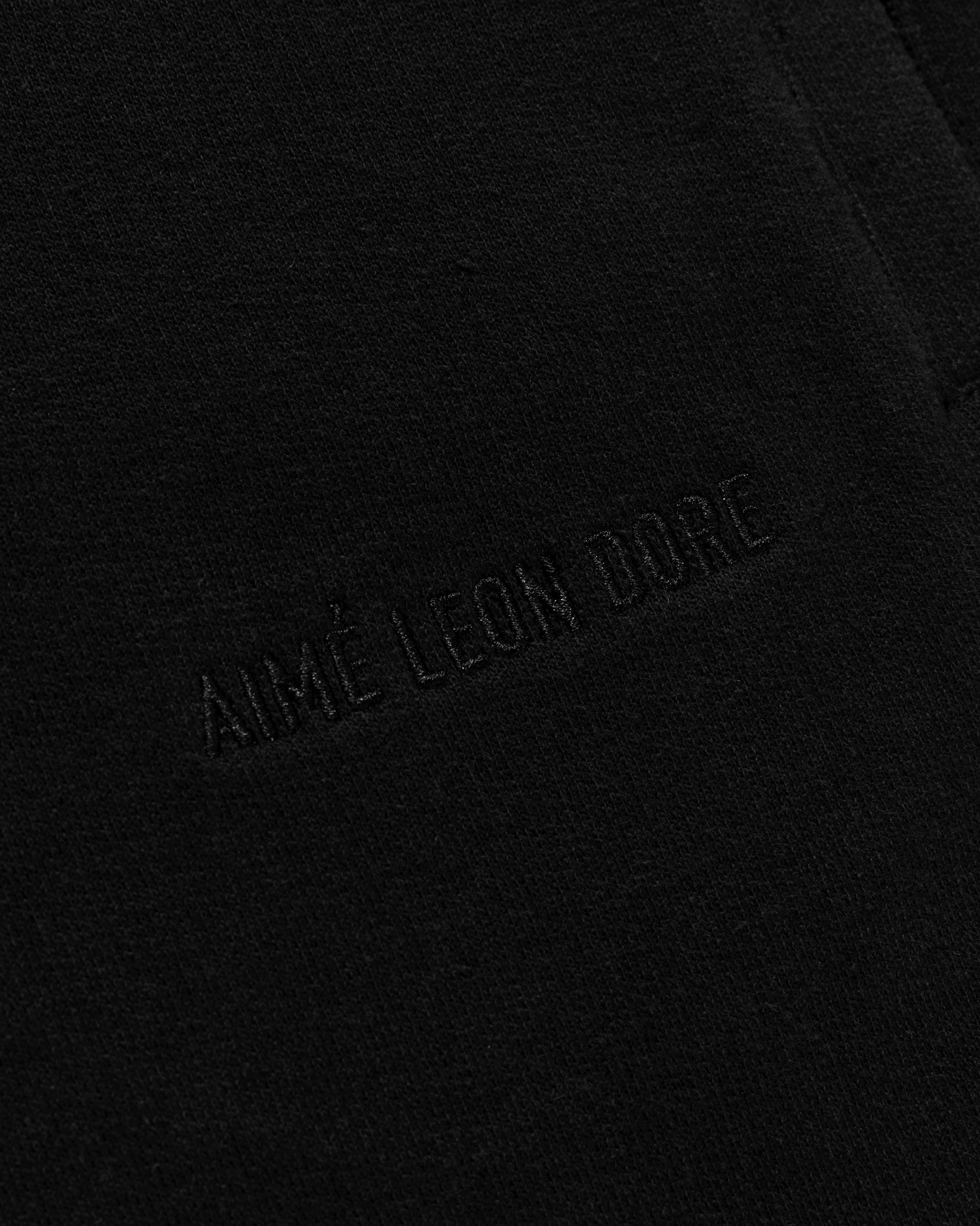 aim-leon-dore-tonal-logo-sweatshorts-shorts-schwarz image 3